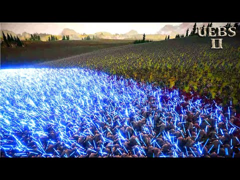 BLUE WAVE IN ACTION vs 4,000,000 SAXONS | Ultimate Epic Battle Simulator 2 | UEBS 2