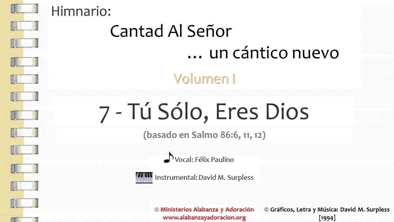 07 Tú Sólo, Eres Dios (Vocal)