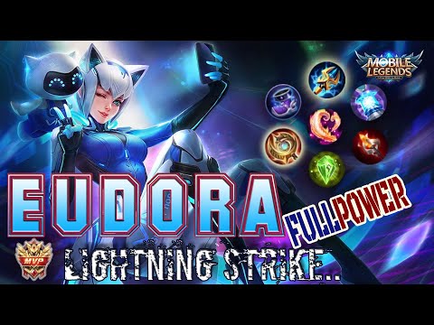 EUDORA MOBILE LEGENDS GAMEPLAY VIVO SKIN LIGHTNING STRIKE ITEMS BUILD SET