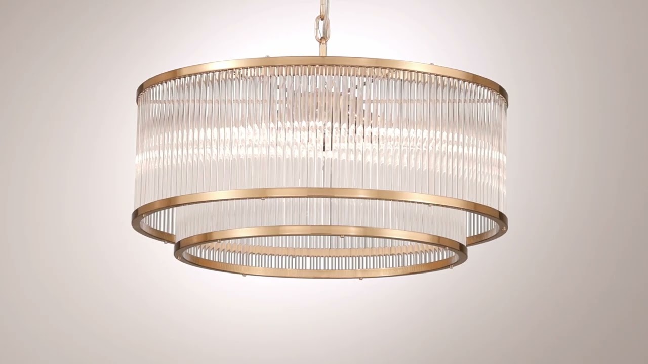 Video 1 Watch A Video About the Possini Euro Warren Golden Bronze 6-Light Pendant