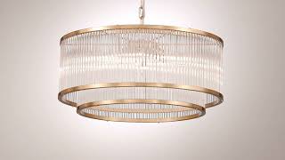 1_Watch A Video About the Possini Euro Warren Golden Bronze 6-Light Pendant