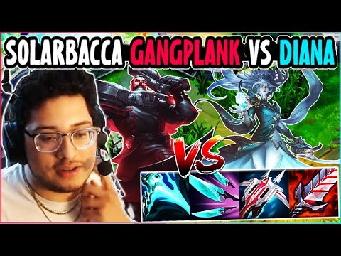SOLARBACCA Gangplank Vs Diana Mid - NA Grandmaster - Patch 14.5