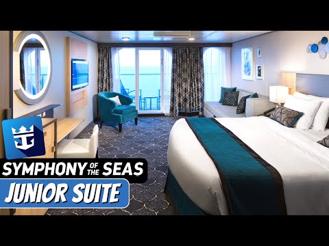 Symphony of the Seas | Junior Suite Full Walkthrough Tour & Review 4K | Royal Caribbean Cruise Line