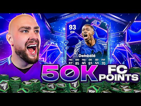 50K FC Points Decides My Team w/ 93 UCL DREAMCHASERS DEMBÉLÉ!