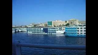 preview picture of video 'Anlegestelle Luxor von der MS Magic II (Nilkreuzfahrt - Luxor - Assuan) Ägypten'