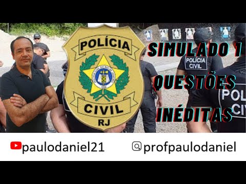 Simulado 1 - PCERJ - Paulo Daniel  Questões Inéditas