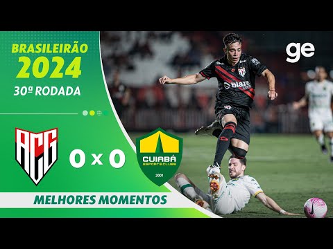 Gols e lances de Atlético-GO x Cuiabá