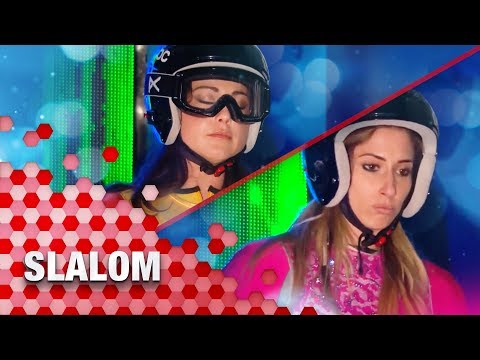 Snow Slalom: Louise Thompson Vs Stacey Solomon | The Jump