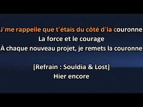 Souldia X Lost - Hier Encore - Lyrics