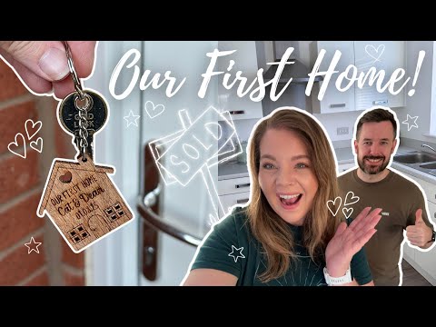WE BOUGHT A HOUSE! 🏡 | Getting the Keys to Our First Home & Empty House Tour 🔑🥂💛
