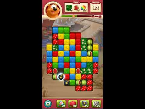 Toon Blast Level 7581 - NO BOOSTERS 🐻🐺🐱 | SKILLGAMING ✔️