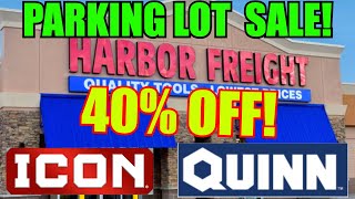 Harbor Freight Parking Lot Sale August 2025