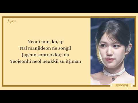 [ I-LAND2 ] Eyes, Nose, Lips - Jiyoon & Minsol 'vocal unit' ( EASY LYRICS )