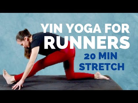 Yin Yoga for Runners - 20 min Deep Stretches for Hamstrings, Calves, Feet & Ankles
