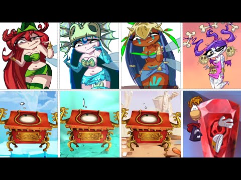 Rayman Origins All Nymphs + All Chests ( Skull Teeth) + All Powers (No Damage)