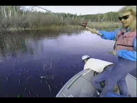 Aggresive Northern Pike on Cobham Lake! canadianflyinfishing.com