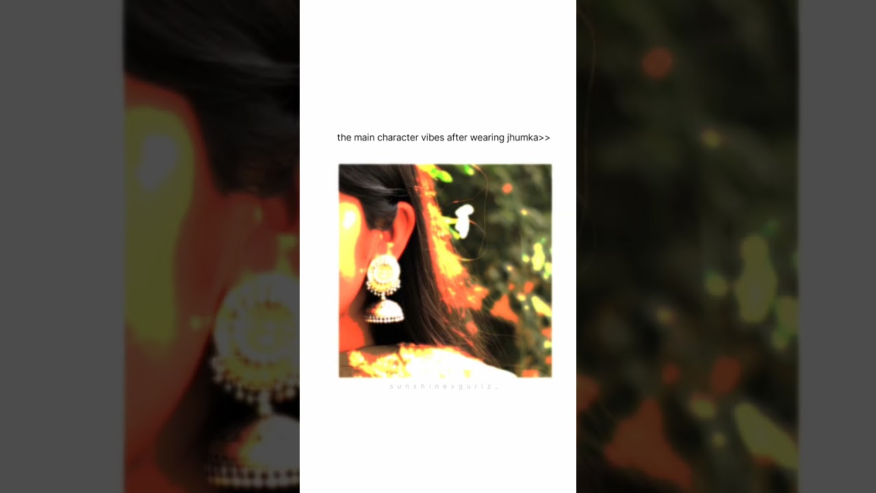 Watch video jhumka aesthetic 💟✨ || sunshinexgurlz_ || #ytshorts #jhumka #viralvideos Now jhumka aesthetic 💟✨ || sunshinexgurlz_ || #ytshorts #jhumka #viralvideos