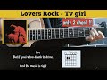 Tutorial Guitar ( Lovers Rock - Tv girl ) easy chords with lyrics