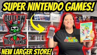 I Stopped By Their NEW LARGER Video Game Store To Find SNES Games!