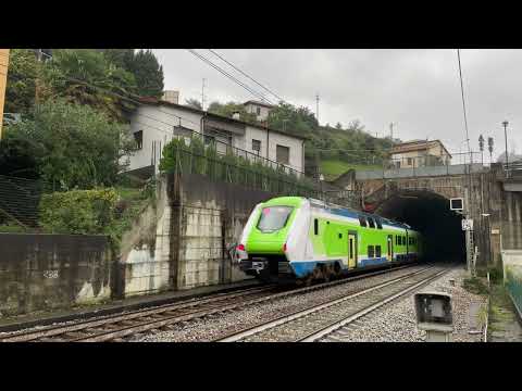 [4K] Trenord S8 Milano Porta Garibaldi - Lecco via Carnate con doppia di ETR 421 sotto la pioggia