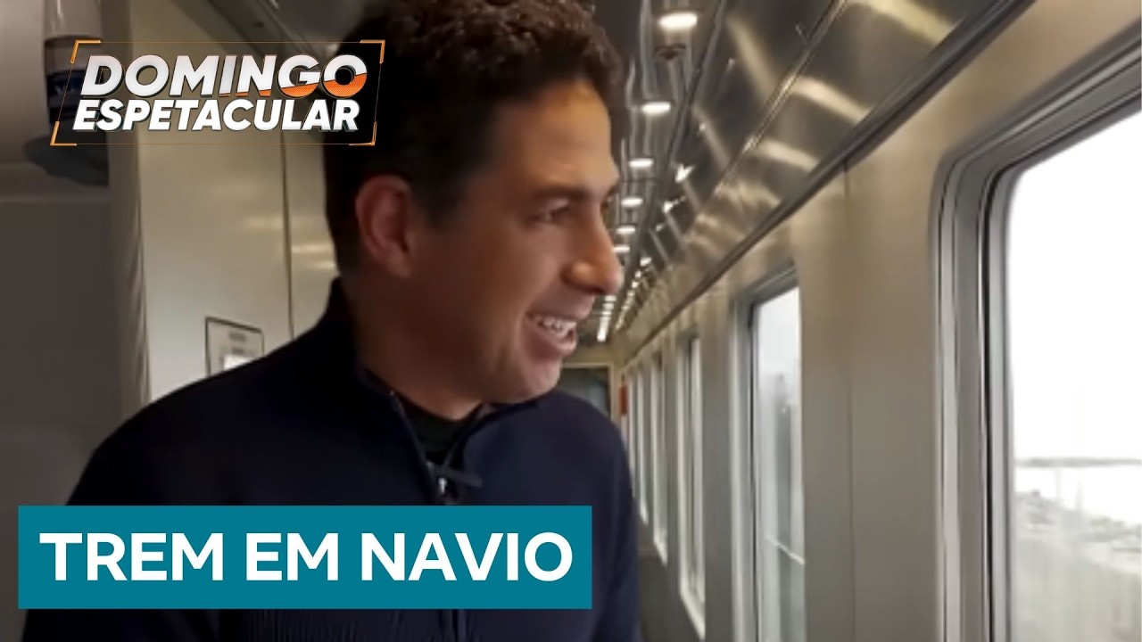 Conheça o trem que entra em um navio para atravessar o mar na Itália