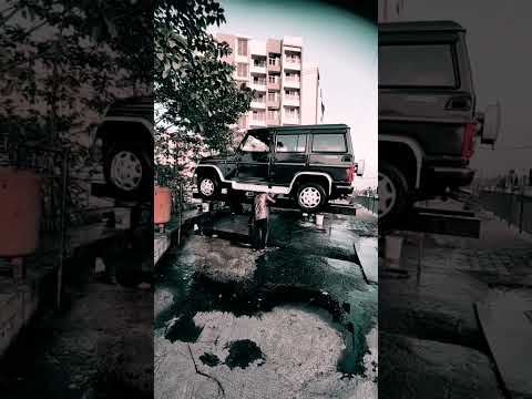 India's G Wagon Washing #gwagon #bolero #black