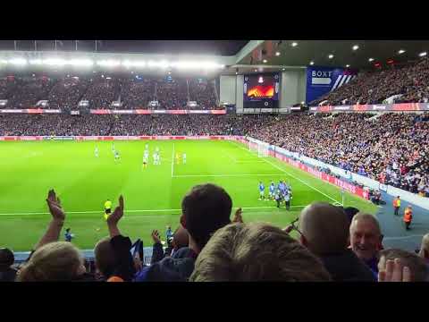 Abdallah Sima scores for Rangers v Real Betis, 21st September 2023, Europa League