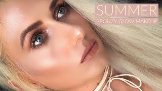 BRONZE GLOW MAKEUP! BEACH SUMMER GLOW!!