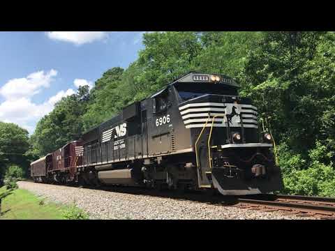 NS 6906 Leads NS 905 (NB, Geometry Train) Thru Norcross, GA 5/24/19