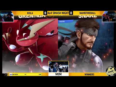 SSBU - 4o4 Smash Night 5 - Sidi| Namefireball (Greninja) vs Kola (Snake) - Winners Quarter-Final