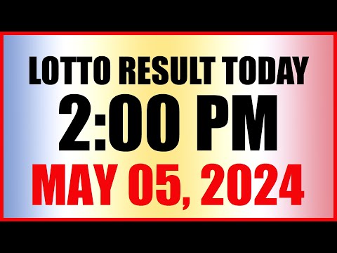 Lotto Result Today 2pm May 5, 2024 Swertres Ez2 Pcso