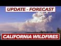 Update and Forecast for Windy Fire, KNP Complex, Other California Wildfires, and Rain Possibility