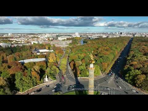 Tiergarten aerial in autumn colors/  Berlin