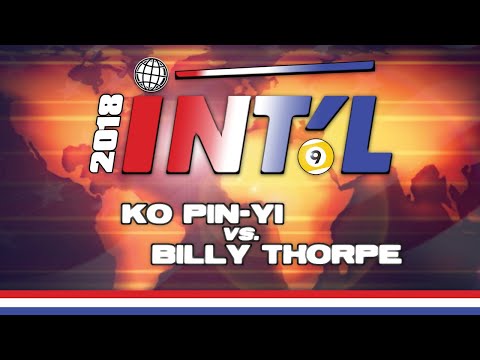 KO Pin-Yi vs. Billy THORPE: 2018 INTERNATIONAL 9-BALL OPEN