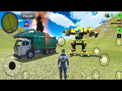 Hurricane Tornado Superhero Vegas Crime Simulator - Fun At Military Base #2 - Android Gameplay