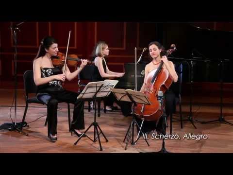 Cortona Trio plays Schubert - Piano Trio No. 1 in B-flat major, D. 898  III. Scherzo. Allegro