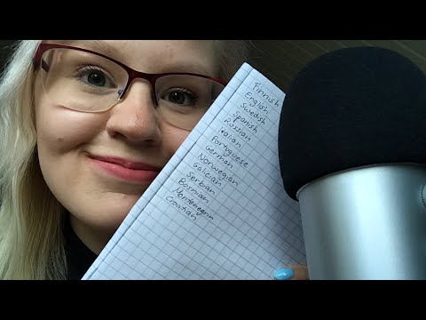 ASMR My Experiences Learning 13 Languages (Pure Whispering)