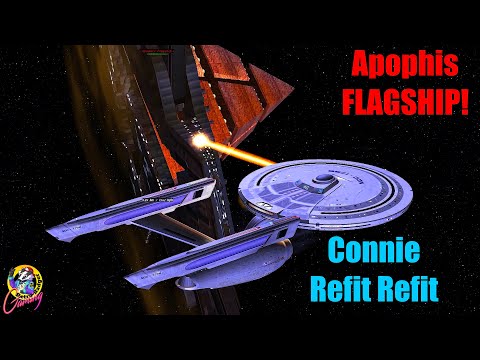 4K Connie Refit Refit VS Apophis FLAGSHIP - Both Ways - Star Trek Ship Battles