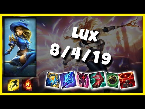 Lux 11.3 Gameplay Challenger Replay S11 Support (8/4/19) - BR