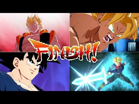 DBFZ - All Dramatic Finishes And Special Intros | Anime Outfit Accurate(English Audio)