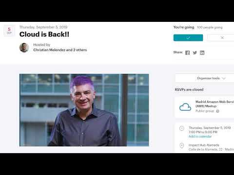 AWS Madrid - Jeff Barr - Cloud is Back!