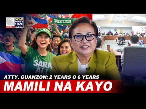 MAMILI NA KAYO, 2 years o 6 years? — Atty. Guanzon sa dinidinig na impeachment vs VP Sara