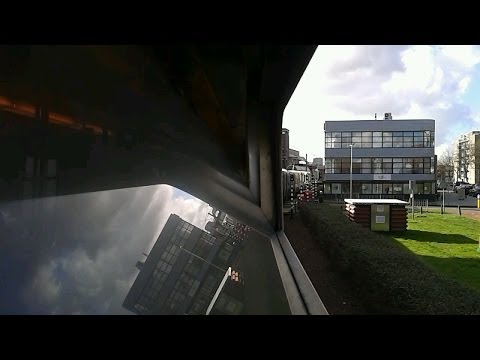 RET Metro Type T (5203) rit op Lijn B - Nesselande-Ambachtsland (Vanuit ruit)