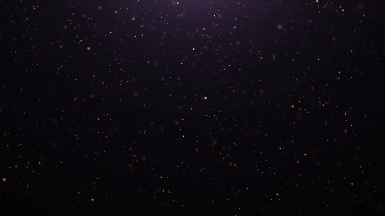 Blue and Gold Glitter Motion Graphics