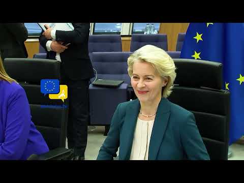 Video Thumbnail: Inside Europe’s Power Center: Von der Leyen Chairs Crucial EU Talks 🇪🇺