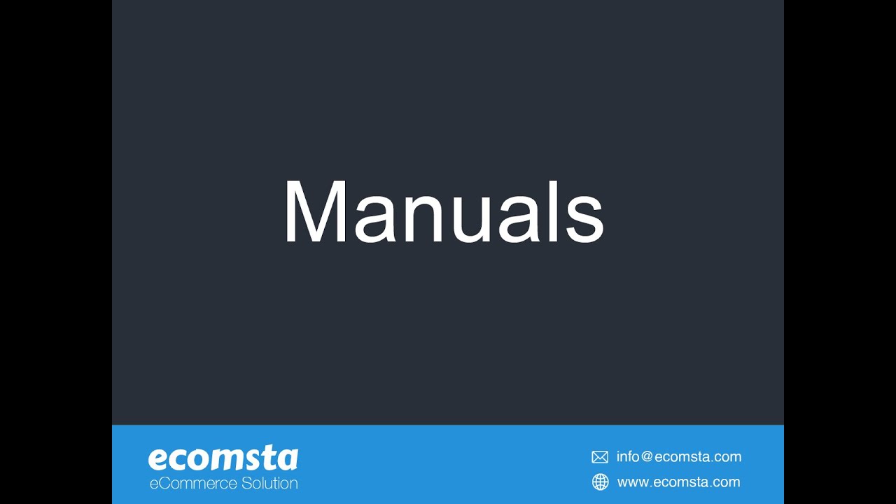 How to create user manuals, online guides, and help files in eComsta?