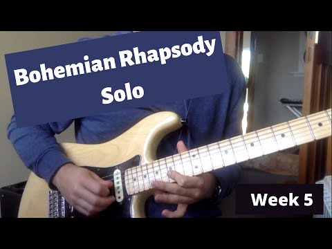 Queen - Bohemian Rhapsody Guitar Solo Cover (Solo Each Week: 3)