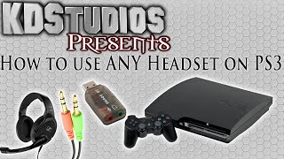 How To Use ANY 3.5mm Microphone Headset With The PS3 / PS4 - USB Sound Card
