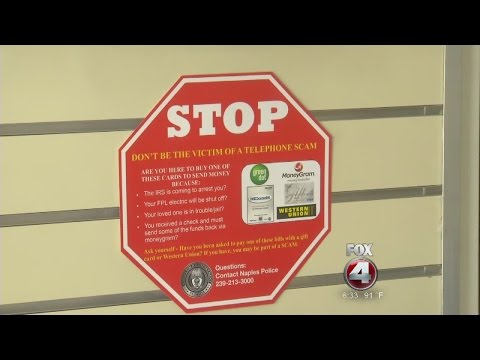 Naples Police using signs in stores to warn of scams