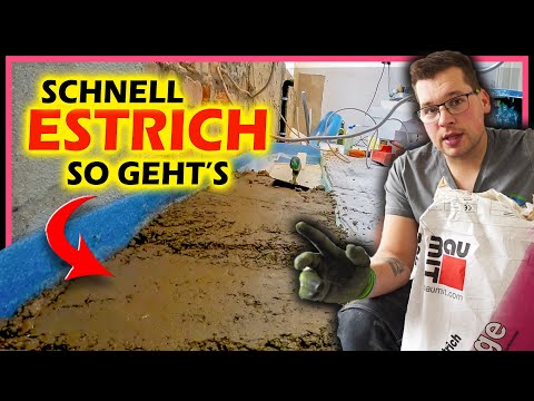 So geht SCHNELL ESTRICH - Estrich ergänzen leicht gemacht! | Home Build Solution